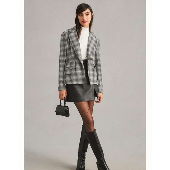 Anthropologie Maeve Plaid Blazer Size Small - Picture 1 of 10